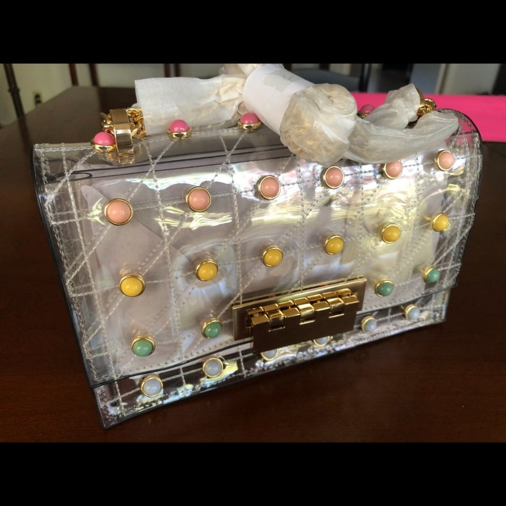 Zac Posen Earthette Rainbow CLEAR Bag DISCOUNTED!!